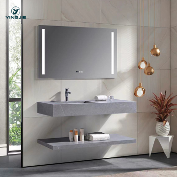 Luxury 60 Inch Double Layer Vanity Set with LED Light Mirror