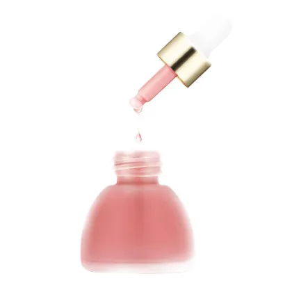 Private Label Pink Liquid Blush - Non-Oily Organic Make-up for Girls