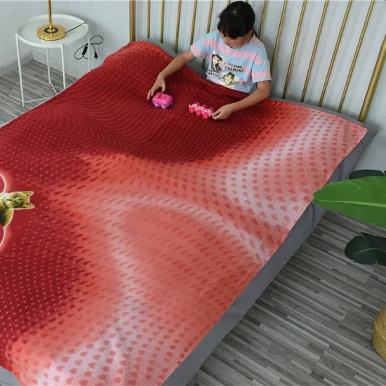 Super Soft King Size Weighted Polar Fleece Blanket Red Throw Blankets Fleece Blanket