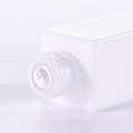 Square Opal White Glass Lotion Bottle