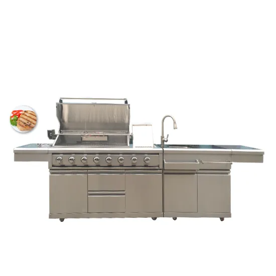 Bbq Outdoor Barbecue Grill Island Stainless Bbq Kitchen Home Kitchen Cabinet
