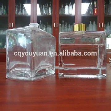 40CL Empty Reed Diffuser Glass Bottle Square Reed Diffuser Bottle