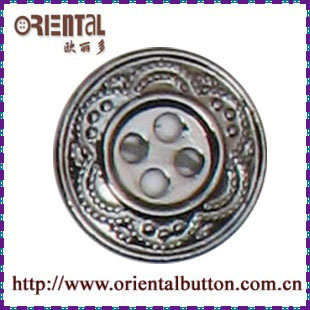 4 Holes Nickel Free Gunmetal Metal Button