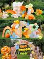 Orta Sonbahar Festivali Sahnesi Dekorasyon Balonları