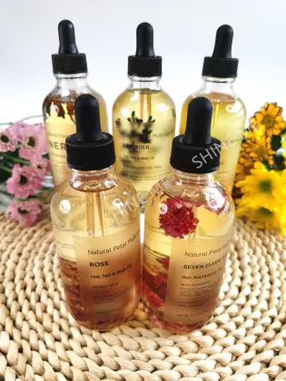 Pure Natural Flower Face and Body Essential Oil Serum - Hydrating Flower Face Oil