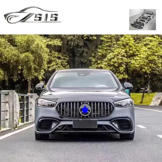 2021-2023 S-Class W223 S63 Body Kit - Plastic Front Bumper Rear Diffuser Grilles