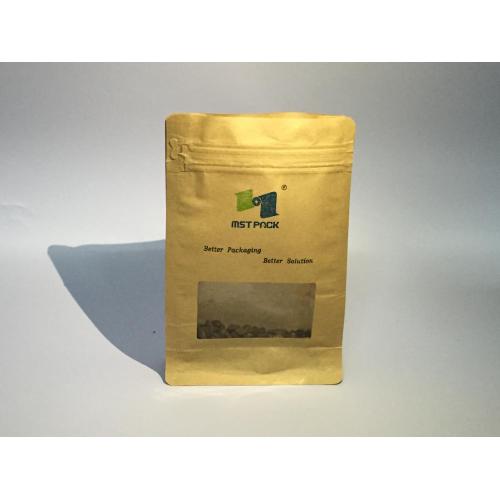 Kraft Paper Flat Bottom Coffee Bag