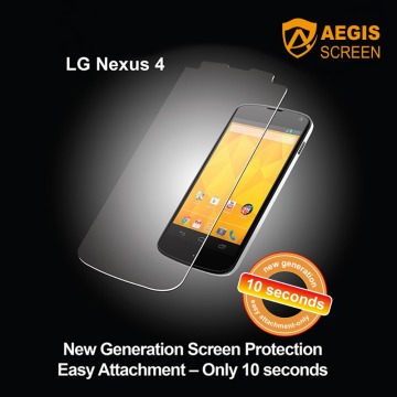 Shock-absorption Special Shape tempered glass screen protector for LG nexus 4