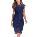 Women's Sleeveless Lace Cocktail Dress