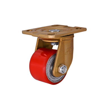 Low Gravity Caster Wheel PU on Cast Iron