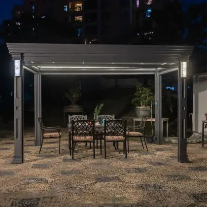 Chinese Style Aluminum Pavilion Waterproof Blinds