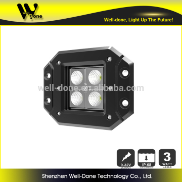 Factory direct offer auto lamp 4.8inch supper bright surface mount C ree 12W motorbike off road LED work lamp