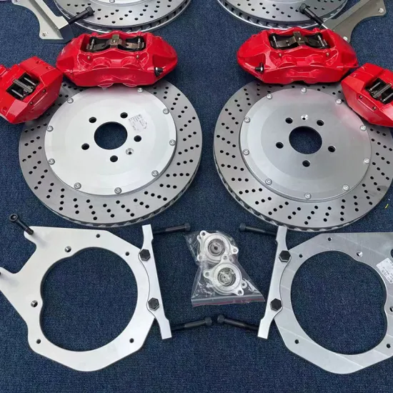 Front Brake Caliper 300mm 330mm 345mm 4-Piston Modified Large Brake Kit