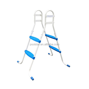 30\" 2-Step Steel Frame Above Ground Swimming Pool Ladder with Non-Slip Plastic Steps for Easy Entry and Exit - Ideal for Swim Pools