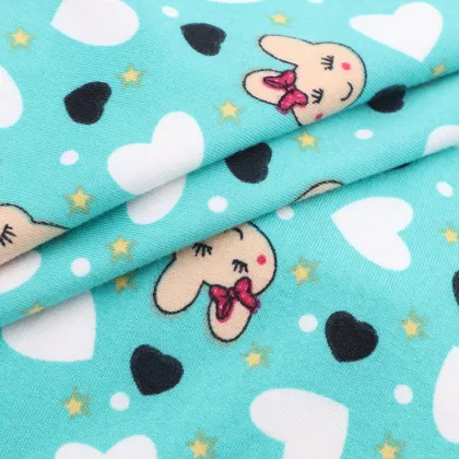 Polyester Printed Fabric Knit Jersey Fabric