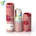 Atacado eco papel amigável lip balm tubo com inserção de plástico, lip balm tubo de papel para venda