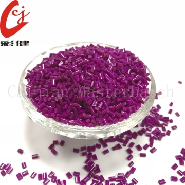 Granule de mélange-maître violet fluorescent PET