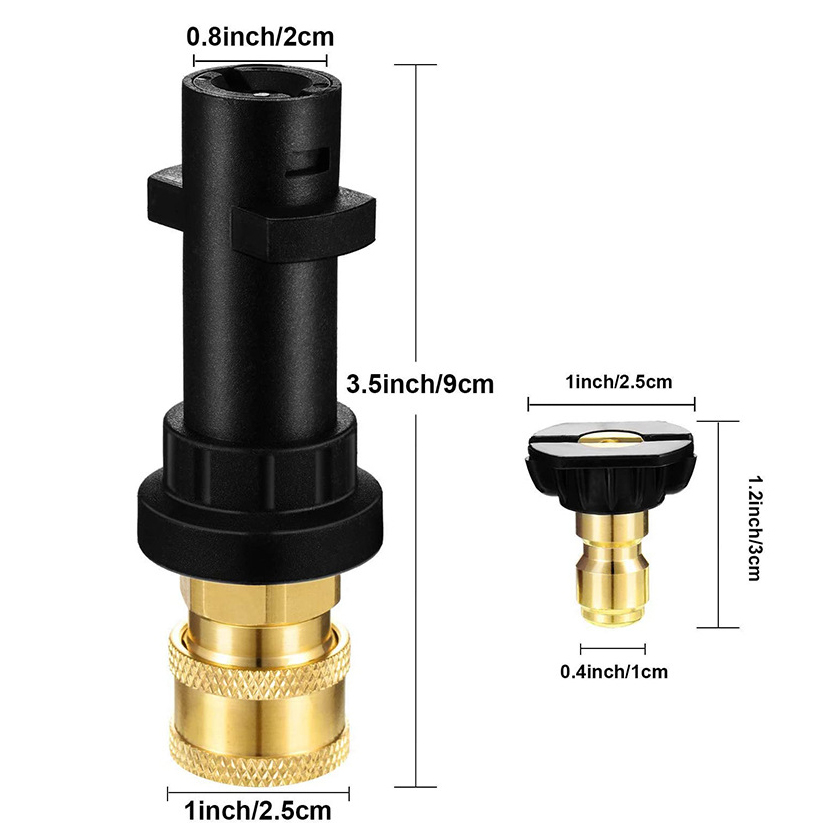 ACCESSOIRES DE VOITURES1800PSI Adaptateur de lave-glace à haute pression électrique pour la buse K2K3K4K5K6K7 pour le pistolet à pistolet Water Wash