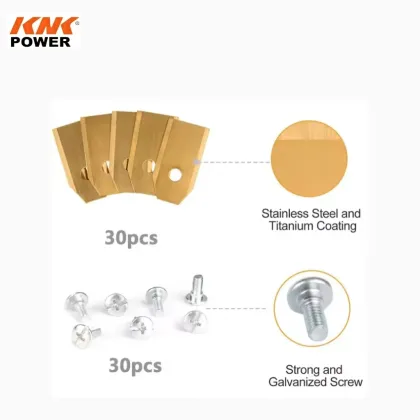 KNK Automower Blades Replacement - Titanium Blades for Husqvarna/Gardena Robotic Lawnmowers (35 x 18 x 0.75 mm)
