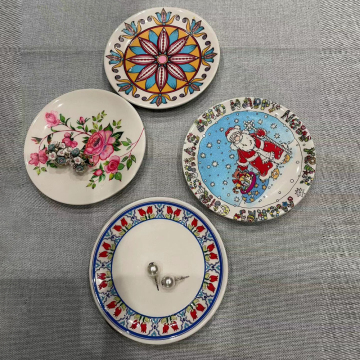 الطراز الحديث مخصص الشعار طبق المجوهرات السيراميك