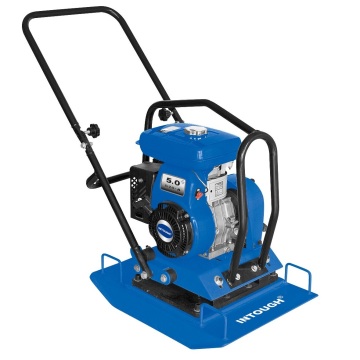 INTOUGH Portable Tamping Rammer 90kg Vibrating Plate Compactor for Weak Soil and Concrete
