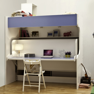 White Bunk Bed With Children's Ladder