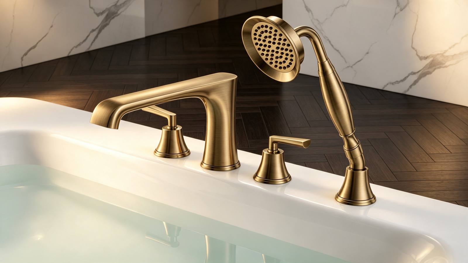 Bathroom Rim Mount Bath Set