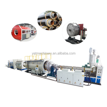 Prefab Thermal PU Foam Insulation Pipe Jacketing Machine