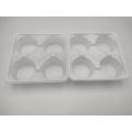 Blister white PP plastic food divider tray