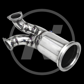 Catless Downpipe لـ Audi SQ5 3.0T 2019-2023 من الفولاذ المقاوم للصدأ من الفولاذ المقاوم للصدأ بدون أنبوب عادم محفوظ