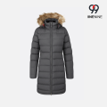 Suni Kürk Başlıklı Yatay Bölme Puffer