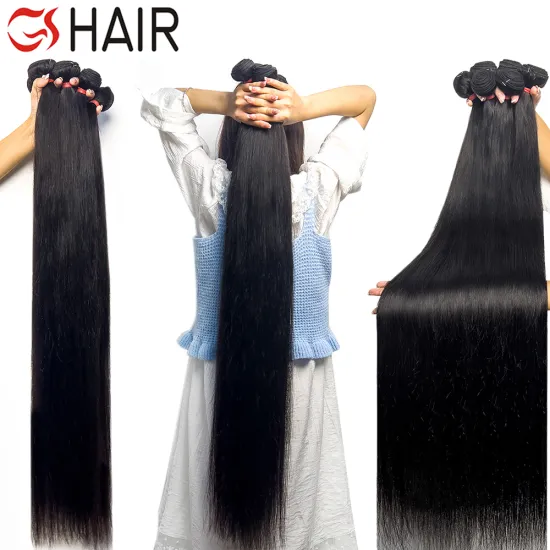 GS Super Double Drawn Vietnamese Virgin Human Hair - Unprocessed Bone Straight Extensions