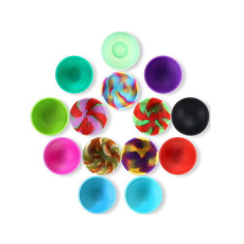 Bols à fruits de collation de silicone multicolore personnalisés utiles
