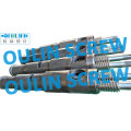 Supply 65/120 Twin Conical Screw and Barrel for PVC Pipe