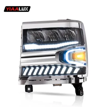 Vland Car Headlight for Chevrolet Silverado 2014-2017 - Black Headlights