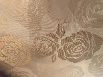 Doublure en jacquard à grande fleur Khaki