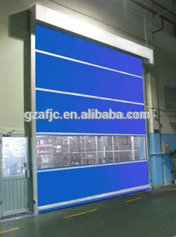 Guangzhou fast PVC roll up doors, PVC rolling door, high speed rolling door,