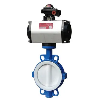 PTFE Lined Butterfly Valve with Pneumatic Actuator