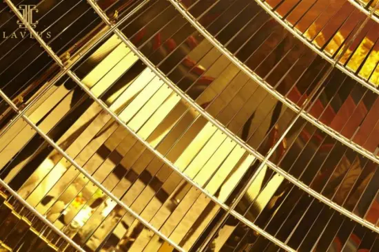 Modern stylish golden brass lighting chandelier