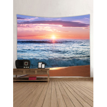 Tapisserie Wandbehang Ozean Meer Welle Strand Serie Tapisserie Sonnenaufgang Sonnenuntergang Abenddämmerung Tapisserie für Schlafzimmer Wohnheim Dekor