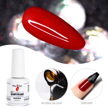 Customize Clear Non-Yellow Topcoat for UV Nail Gel
