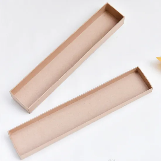 Printed Brown Kraft paper Jewerly Necklace Box