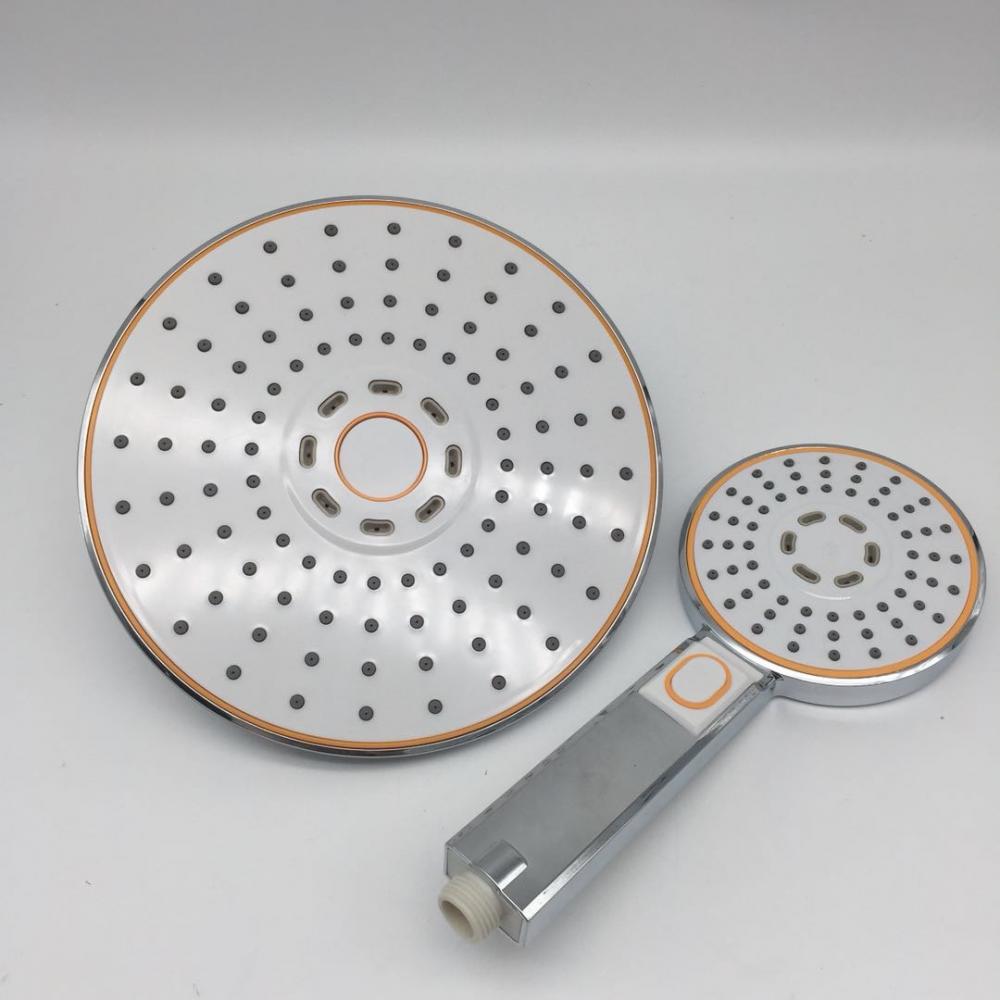 White Touch Control Plastic Hand Shower Head Sets