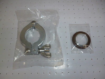 Lot of 4 set Aluminum Clamp NW25 KF25 with KF25 Centering Ring S.S vacuum parts XWJ