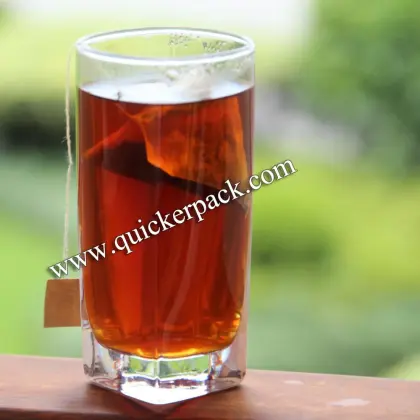 Pyramid Assam Black Tea Bag Packaging Machine with Thread and Tag