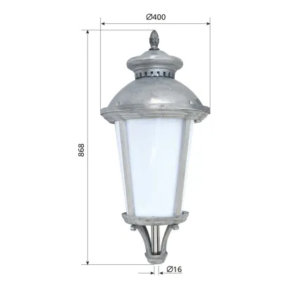 Daheng Decorative aluminium mold maker garden decor lamp R-30011