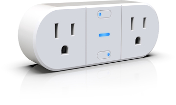 Double individual output WIFI smart socket