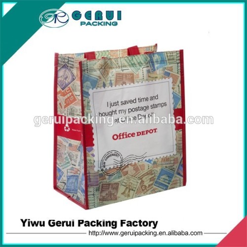 Eco-friendly Promotional RPET shopping bag with CMYK printing