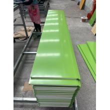 Green Flat Insulation Board Metal Exterior Wall Panel Polyurethane Core Panels