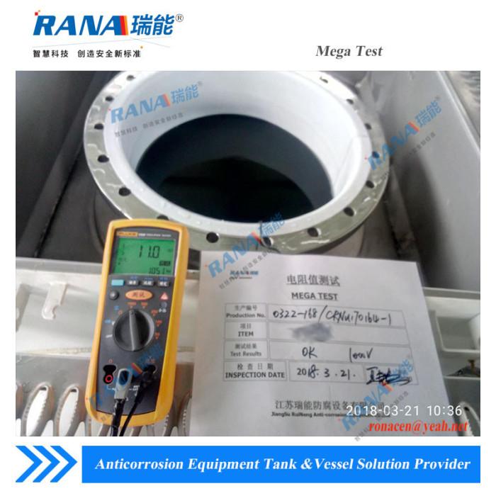 উচ্চ-বিশুদ্ধতা জল সংরক্ষণের জন্য PTFE রেখাযুক্ত আইসোট্যাঙ্ক